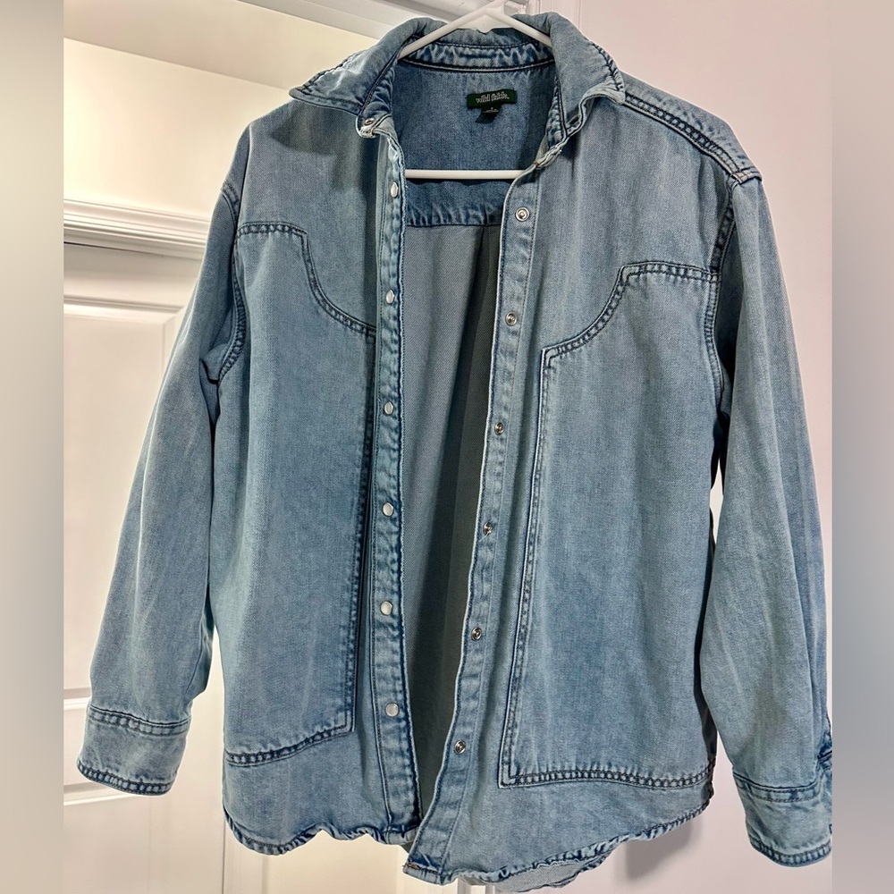 Wild Fable Western Denim Shirt Size S